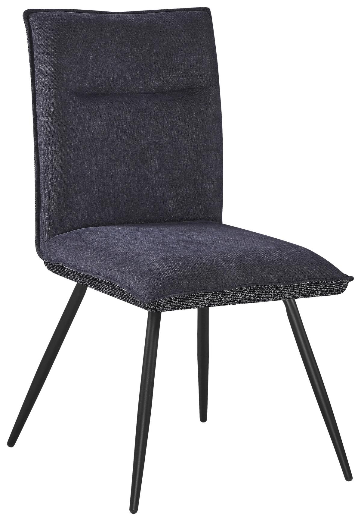 ŽIDLE NOVA - šedá/černá, Moderní, kov/textil (47/88/63cm) - Premium Living