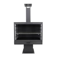 Holzkohlegrill Grillkamin - KONVENTIONELL (90/160/50cm)