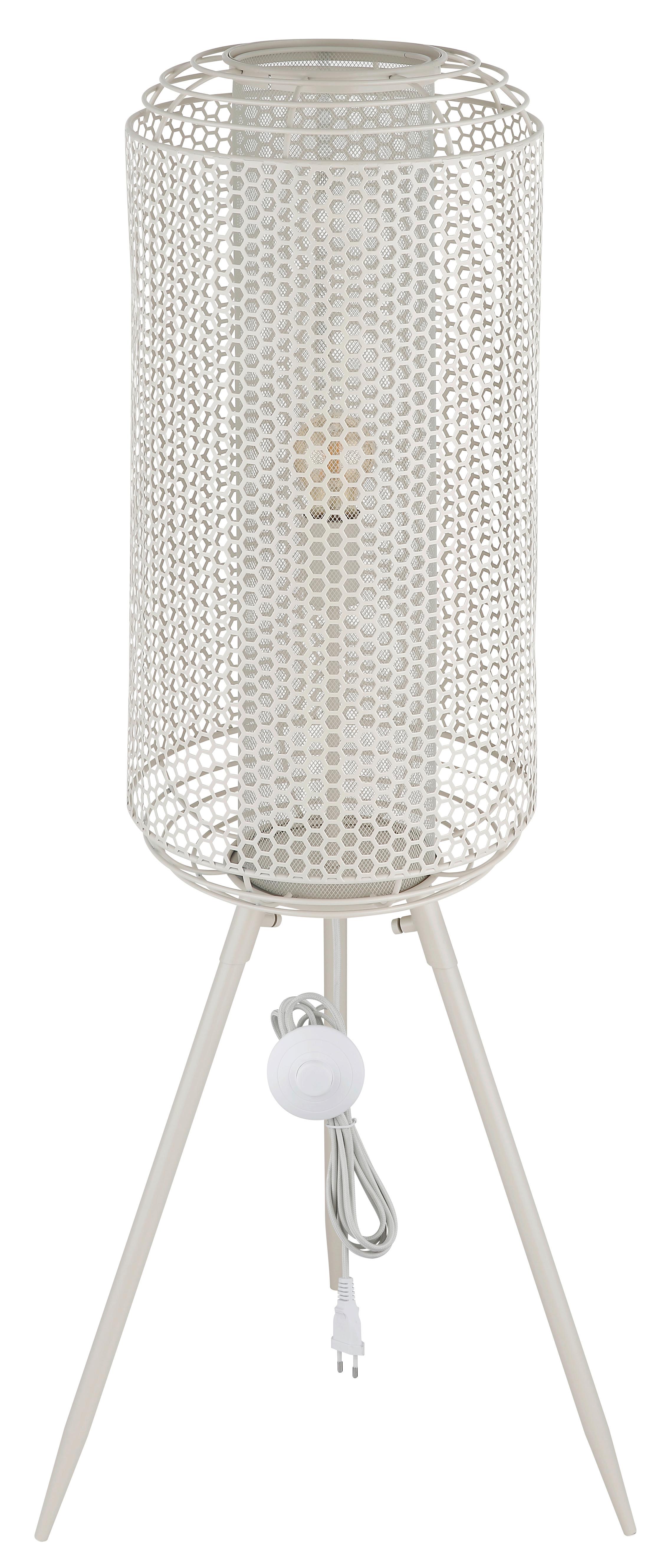 Stehleuchte Exkl. 1xe27, 40w - Creme, Design, Metall (30/110cm) - Globo