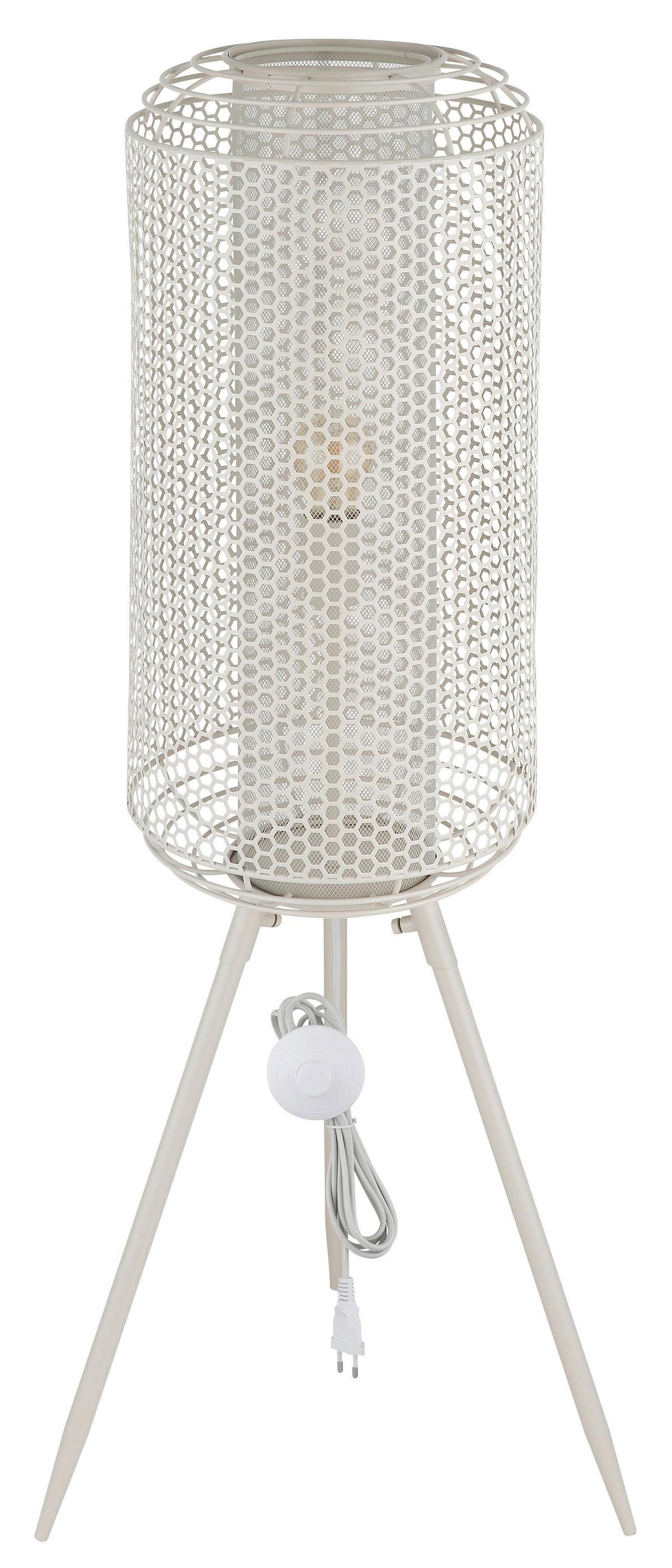 Stehleuchte Exkl. 1xe27, 40w - Creme, Design, Metall (30/110cm) - Globo