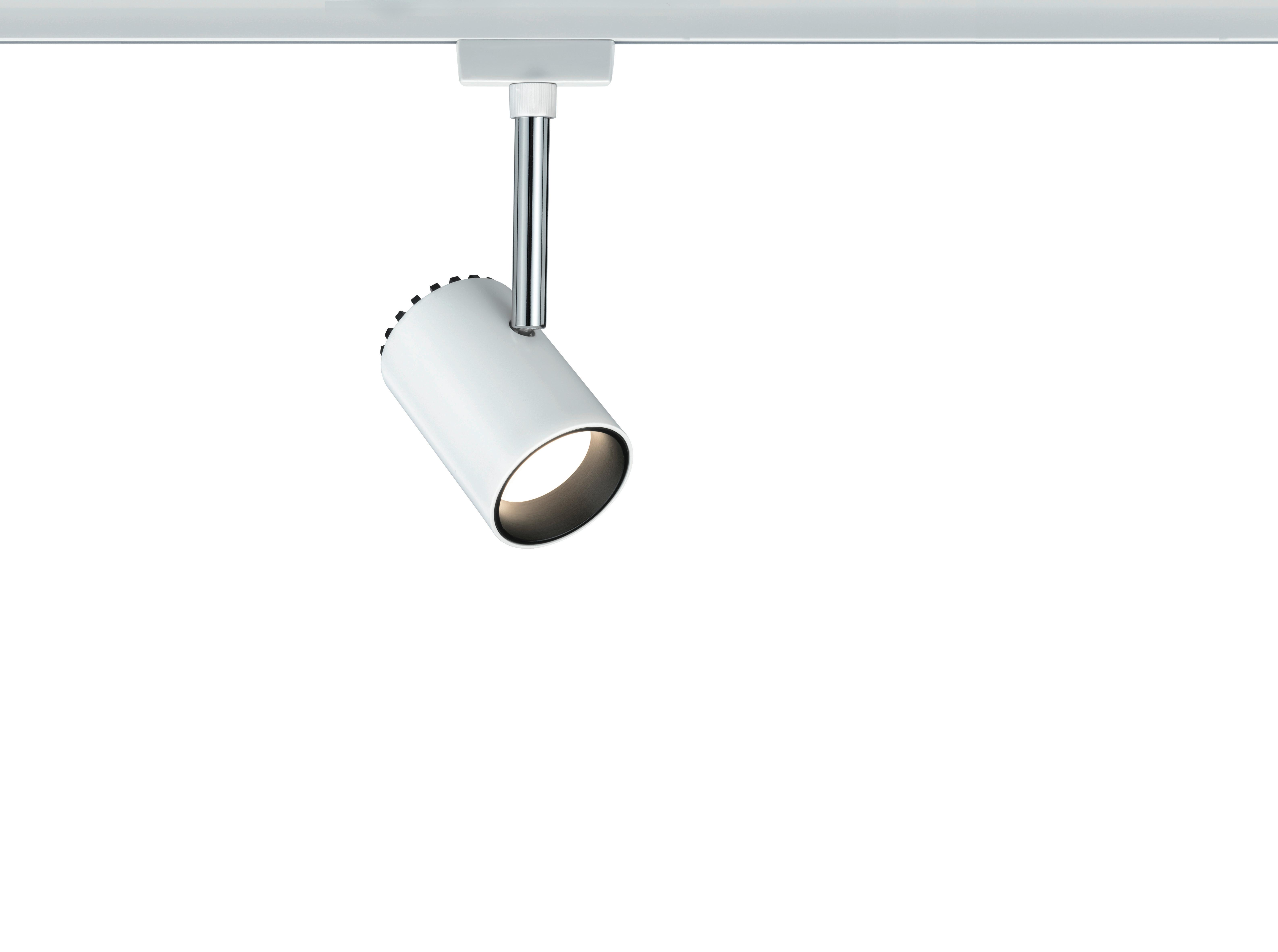 Schienensystem Urail Strahler 95283 LED-Spotkopf Schwenkbar - Chromfarben/Weiß, Basics, Metall (5,9/18/9cm) - Paulmann