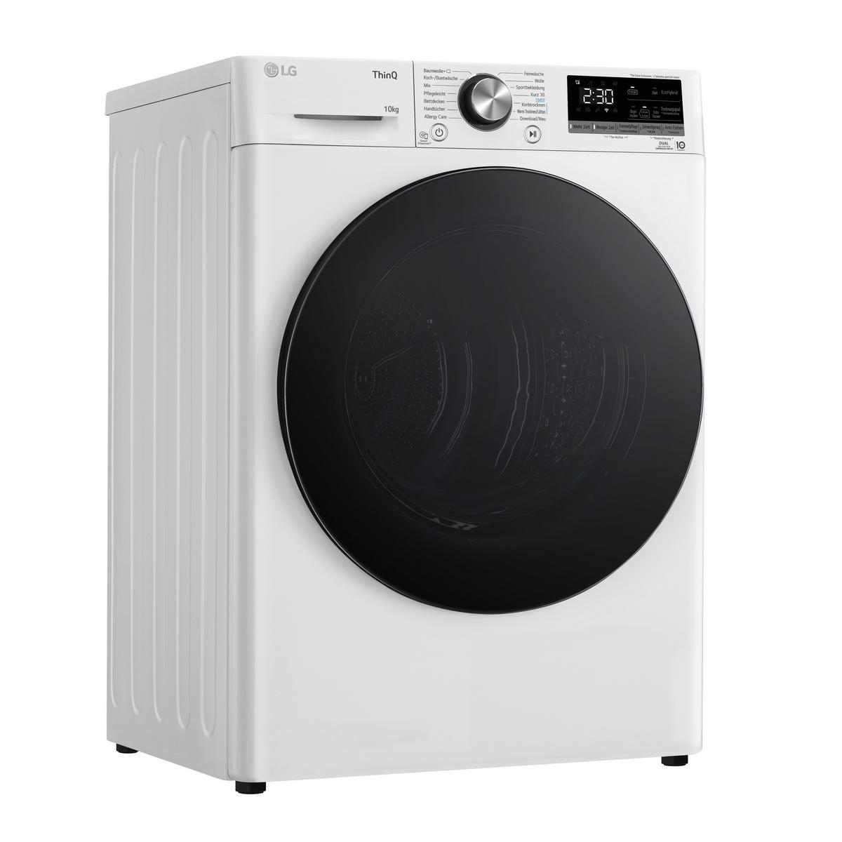 Trockner V9a2xt Weiss - Weiß, Basics, Glas/Kunststoff (60/85/66cm) - LG