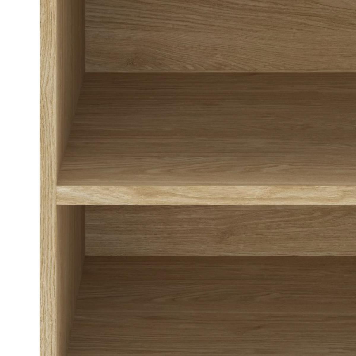 Regal Unit Elements Mini B: ca. 91,2 cm Eichefarben - Eichefarben/Schwarz, MODERN, Holzwerkstoff (91,2/44,8/40cm) - Ondega