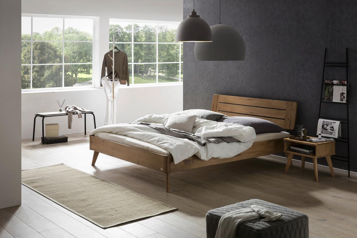 Nachtkästchen Lounge, Wildeiche B: 48 Cm - Wildeiche, Design, Holz (48/38/42cm) - Hasena