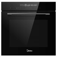 Backofen 7nm30t0bl - Schwarz, MODERN, Glas/Metall (59,6/59,5/56,6cm) - Midea