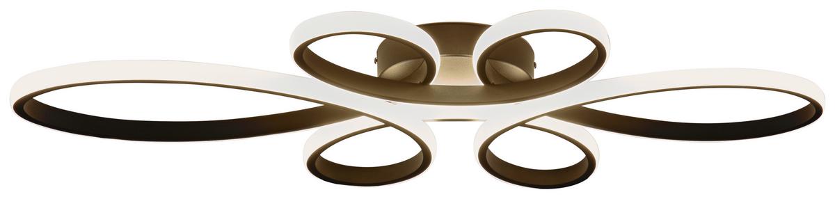 Led-deckenleuchte Basti - Schwarz, MODERN, Metall (83/45,5/7,5cm) - Luca Bessoni