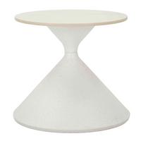 KONFERENČNÝ STOLÍK WHITE - biela, Basics, kov/keramika (42/40cm)