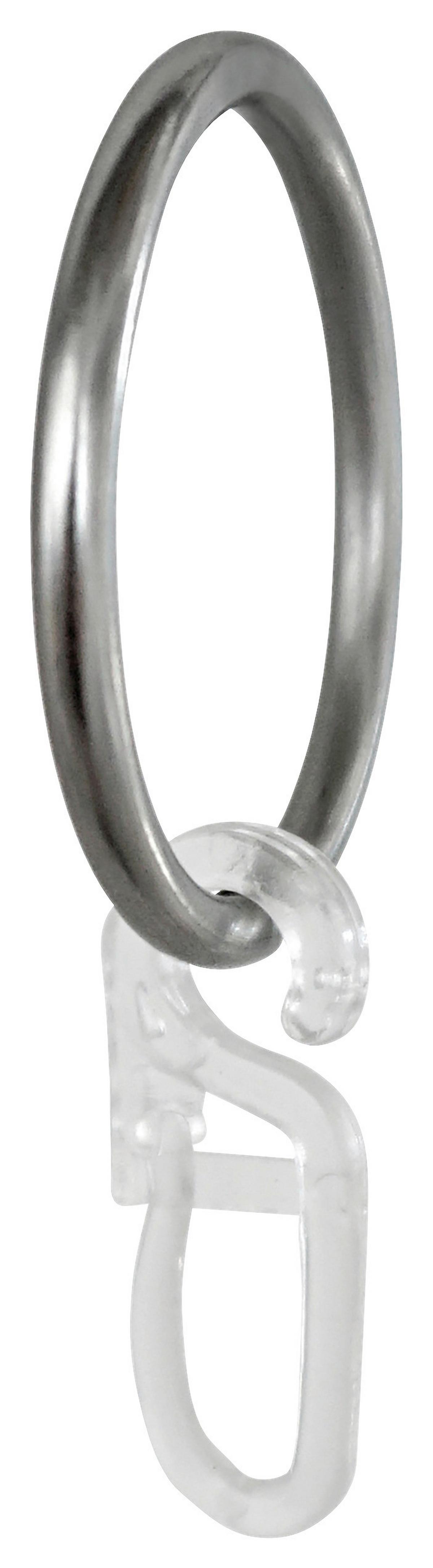 Vorhangringe Edelstahloptik Ada Metall 10 Stk. - Edelstahlfarben, ROMANTIK / LANDHAUS, Metall - James Wood