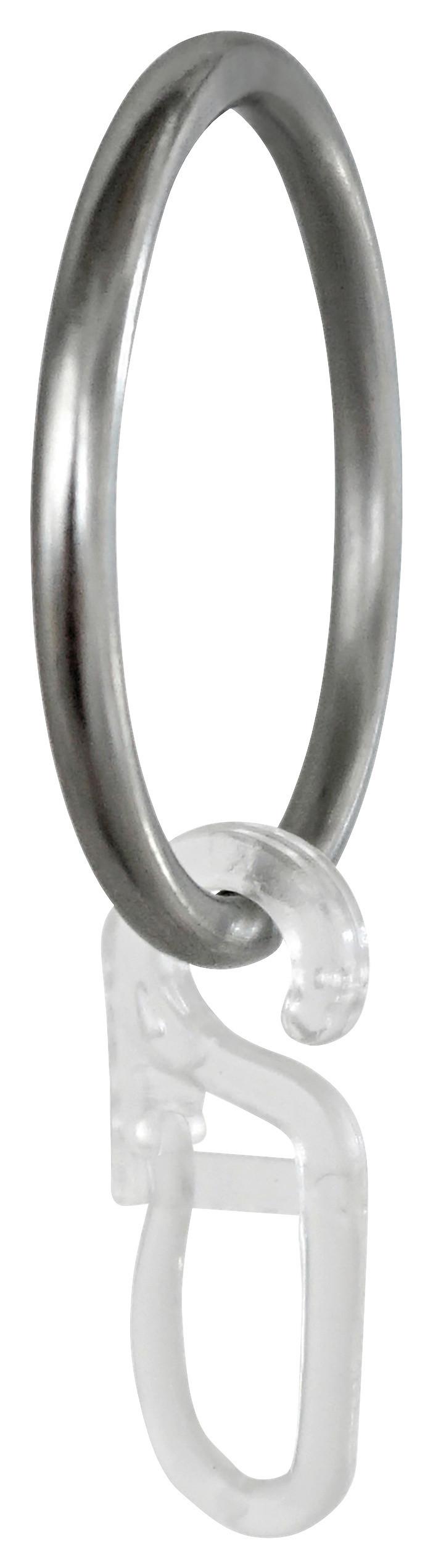 Vorhangringe Edelstahloptik Ada Metall 10 Stk.