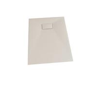 Schneidbare Duschtasse Smc 100x80 cm Grau - Weiß, Basics, Kunststoff (100/80/2,6cm)
