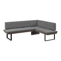 Eckbank Tristan Webstoff anthrazit,S:245x175cm - Anthrazit/Schwarz, MODERN, Holz/Textil (245/175cm) - James Wood
