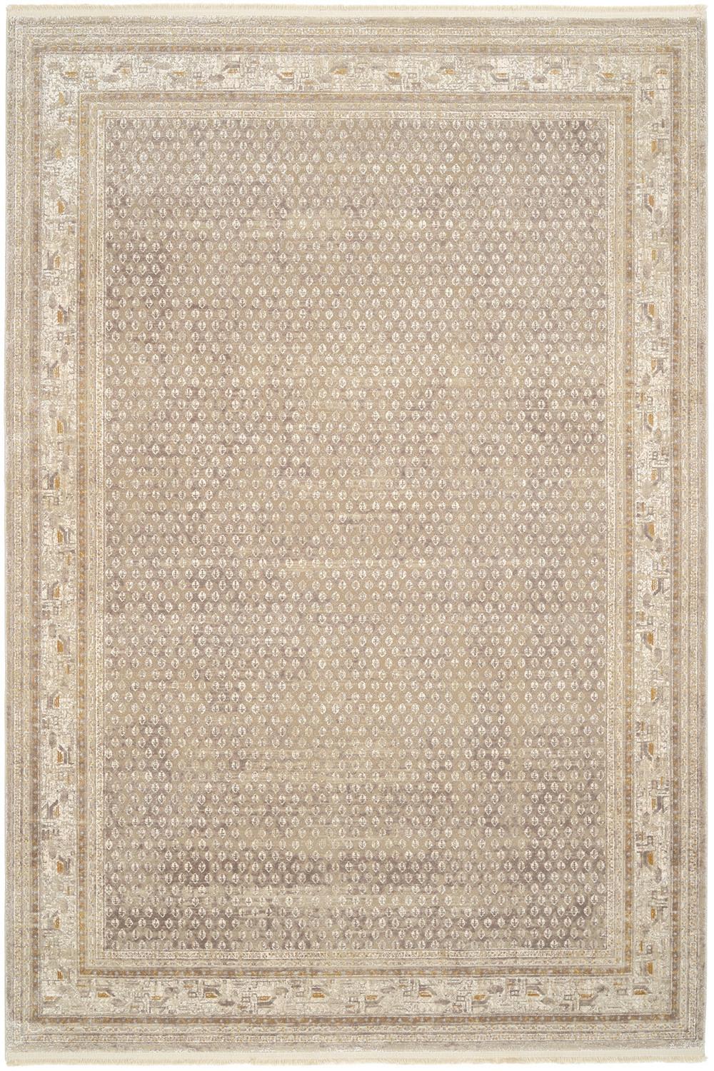 Webteppich Monza - Beige/Goldfarben, KONVENTIONELL, Textil (67/130cm) - Dieter Knoll