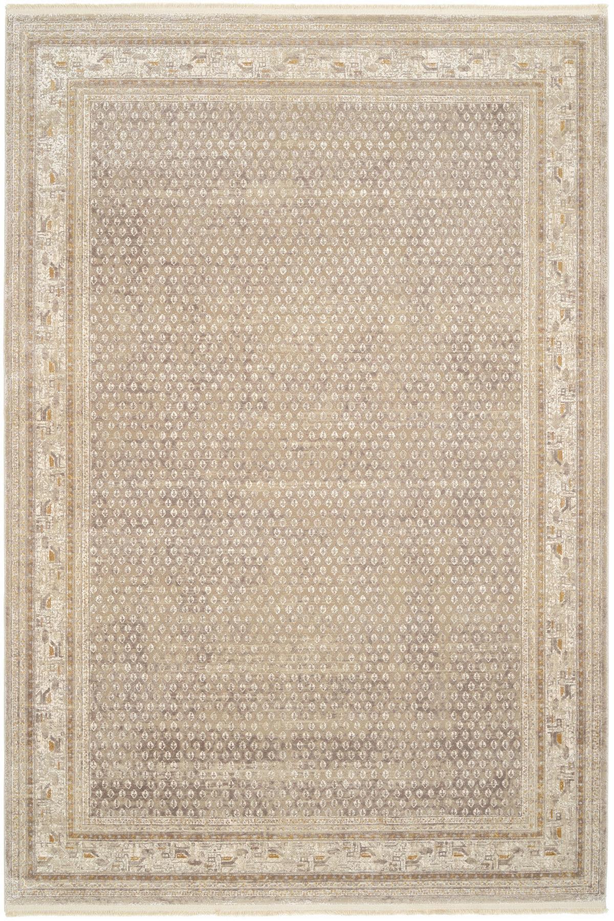 Webteppich Monza - Beige/Goldfarben, KONVENTIONELL, Textil (67/130cm) - Dieter Knoll