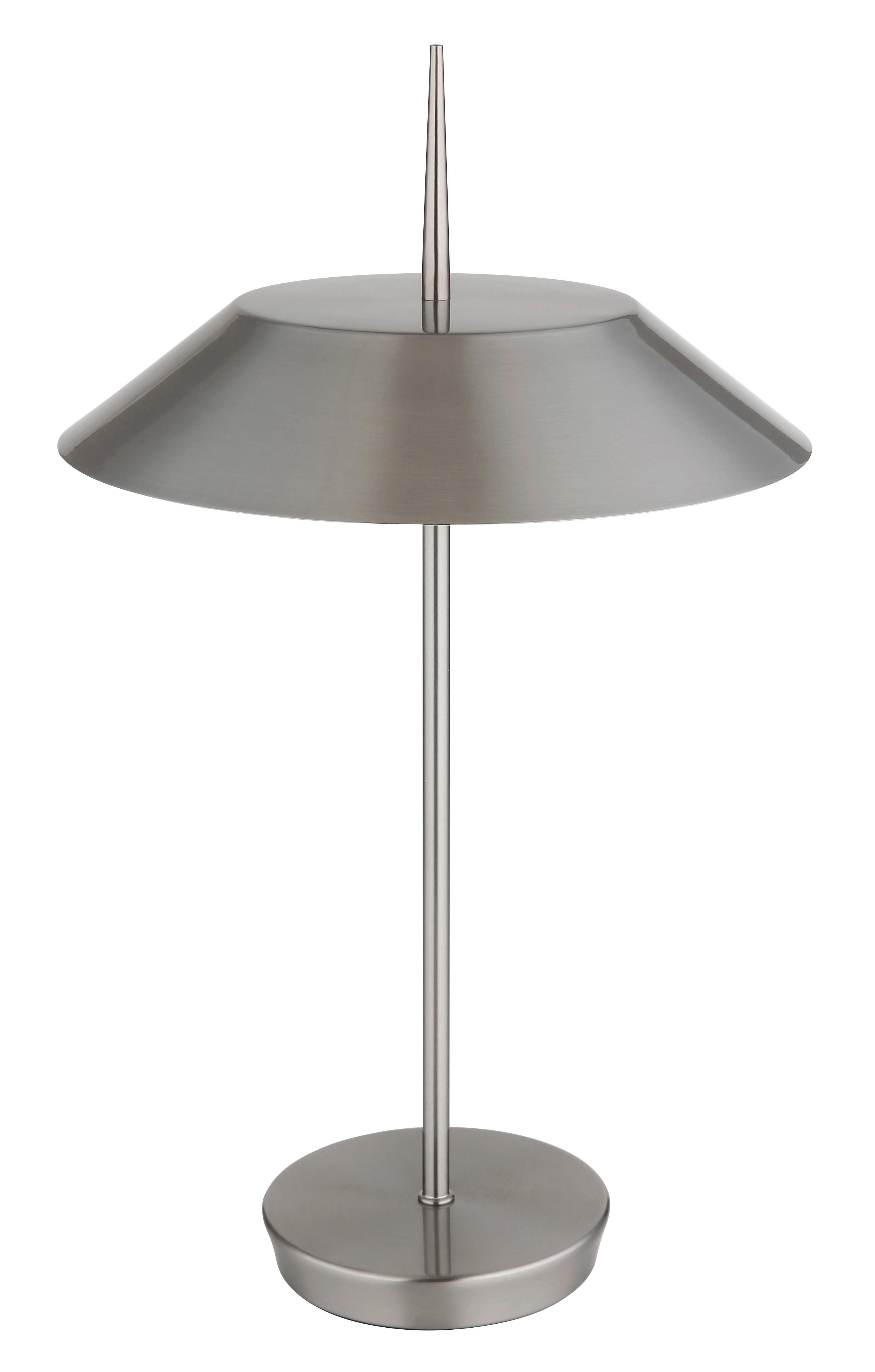 Tischleuchte 21032n - Nickelfarben, Basics, Metall (30/52cm) - Globo