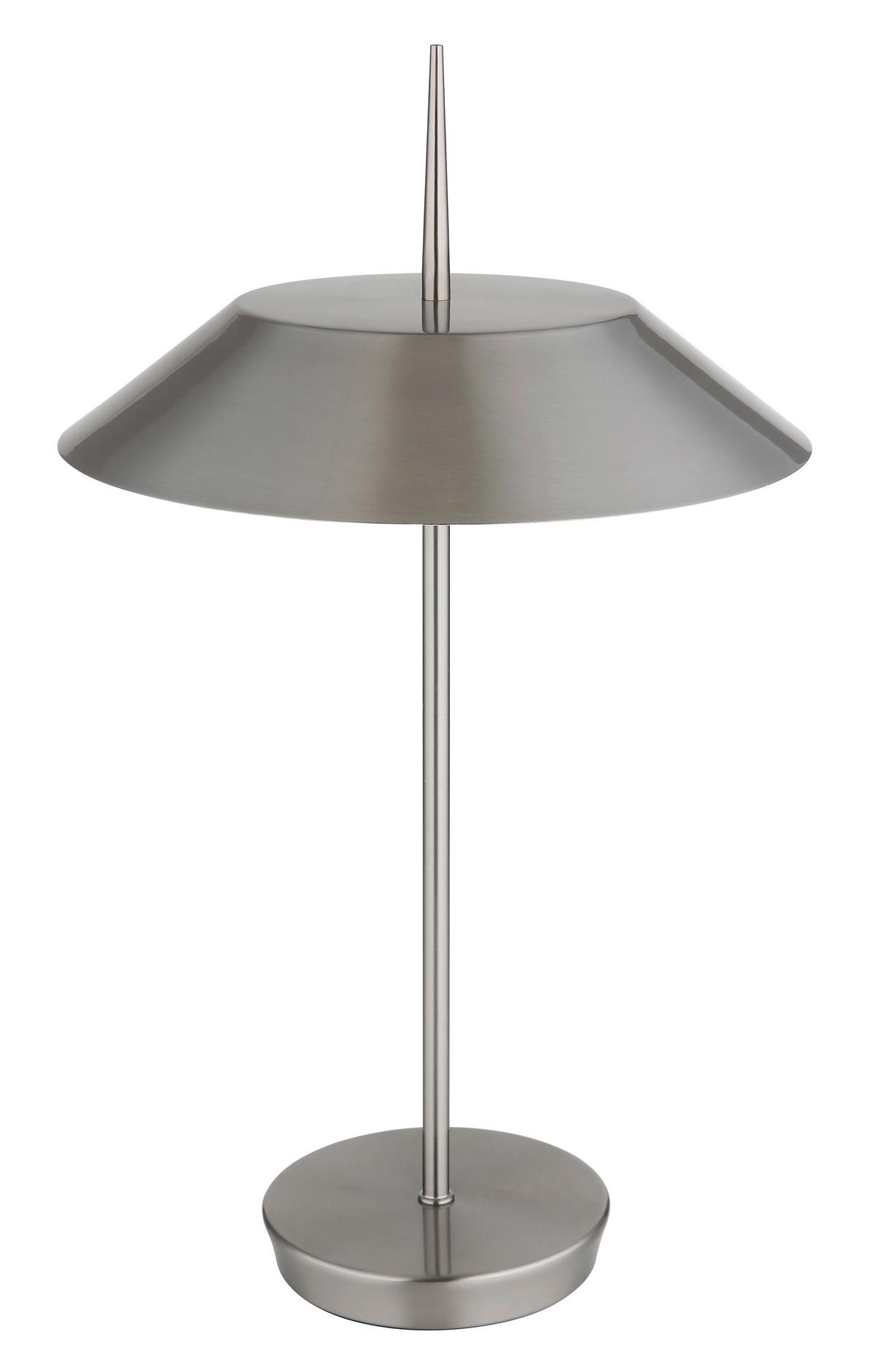 Tischleuchte 21032n - Nickelfarben, Basics, Metall (30/52cm) - Globo