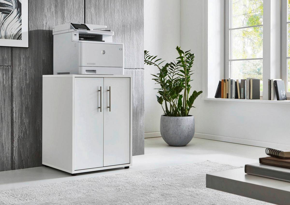 Aktenschrank Office Edition Weiß B: 54cm - Weiß, MODERN, Holzwerkstoff (54/74/50cm) - MID.YOU