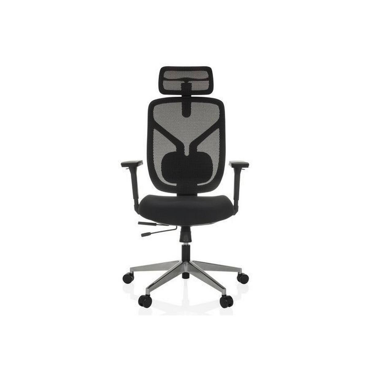 Drehstuhl Cassilis B Schwarz B: 70 Cm - Silberfarben/Schwarz, MODERN, Kunststoff/Textil (70/123 - 146/65cm) - MID.YOU