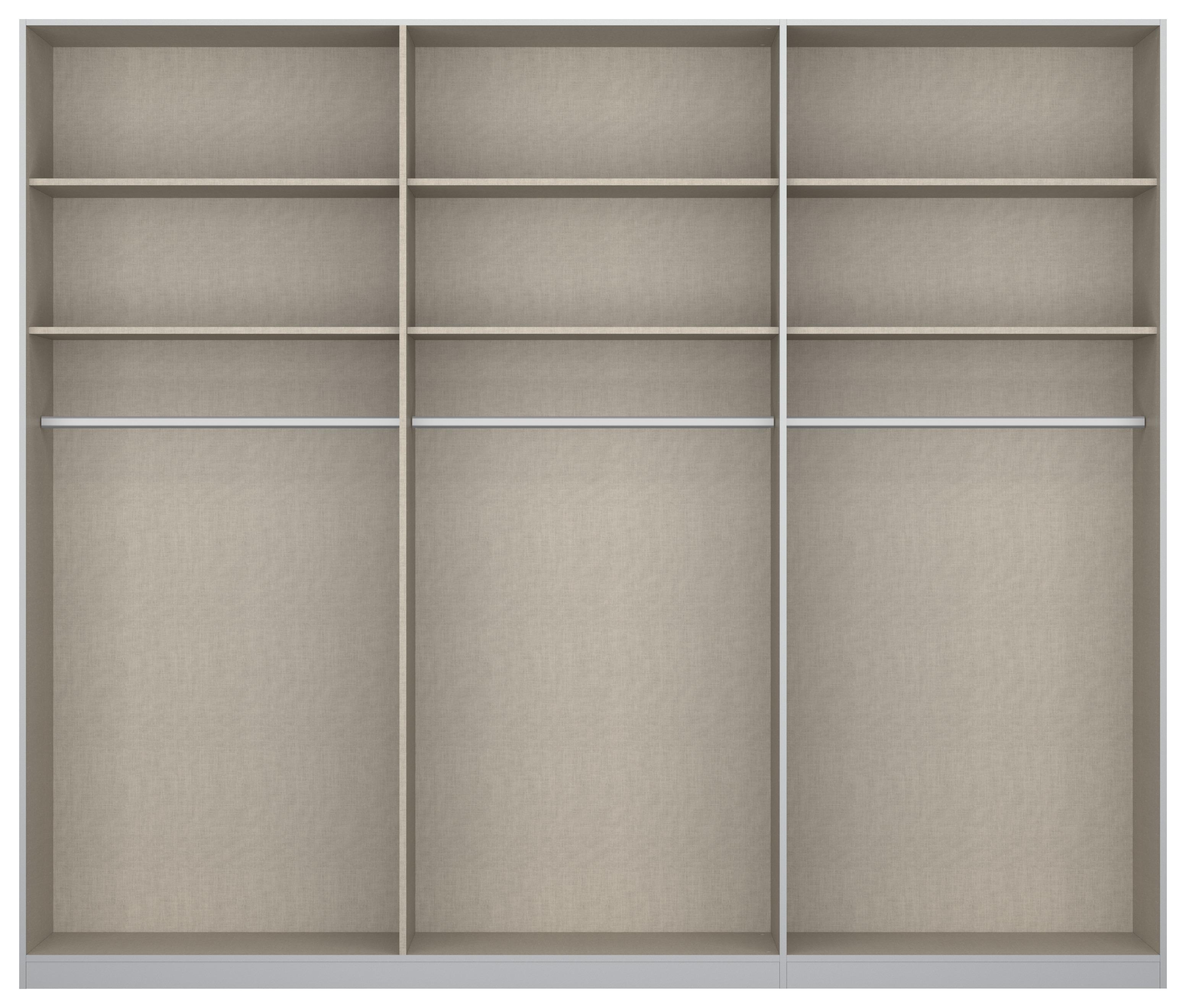 Drehtürenschrank 271 cm Alabama Extra Hellgrau - Hellgrau/Eiche Artisan, MODERN, Holzwerkstoff (271/229/54cm)