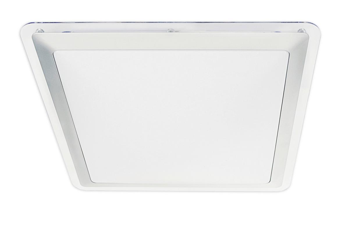 Led-deckenleuchte Ø 33,5 Cm, Silberfarben - Silberfarben, Basics, Kunststoff/Metall (33,5cm) - Näve