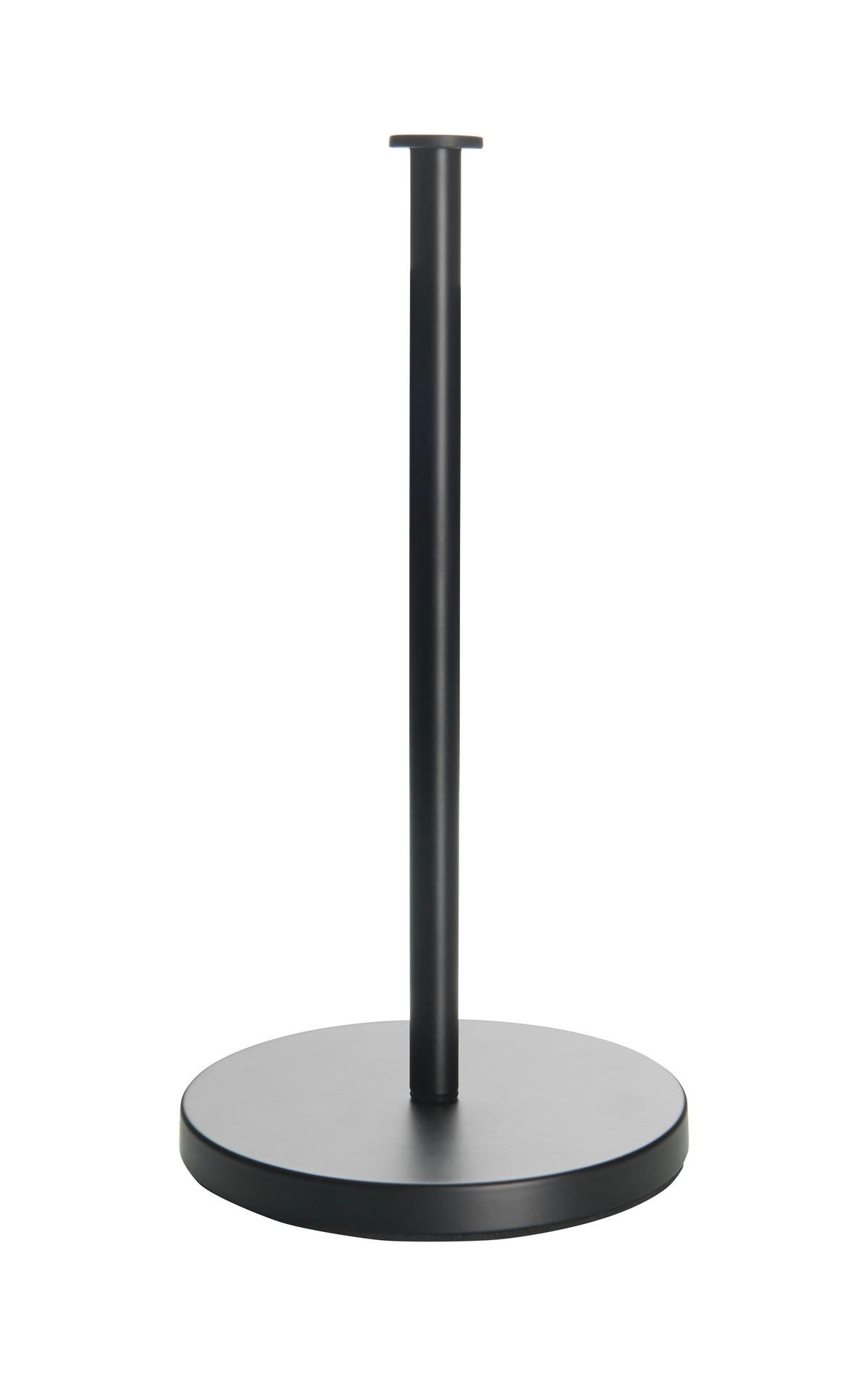 Držiak na  kuchynské utierky Leif, Ø/V: 16/31cm - čierna, Modern, kov/plast (16/31cm) - Mömax