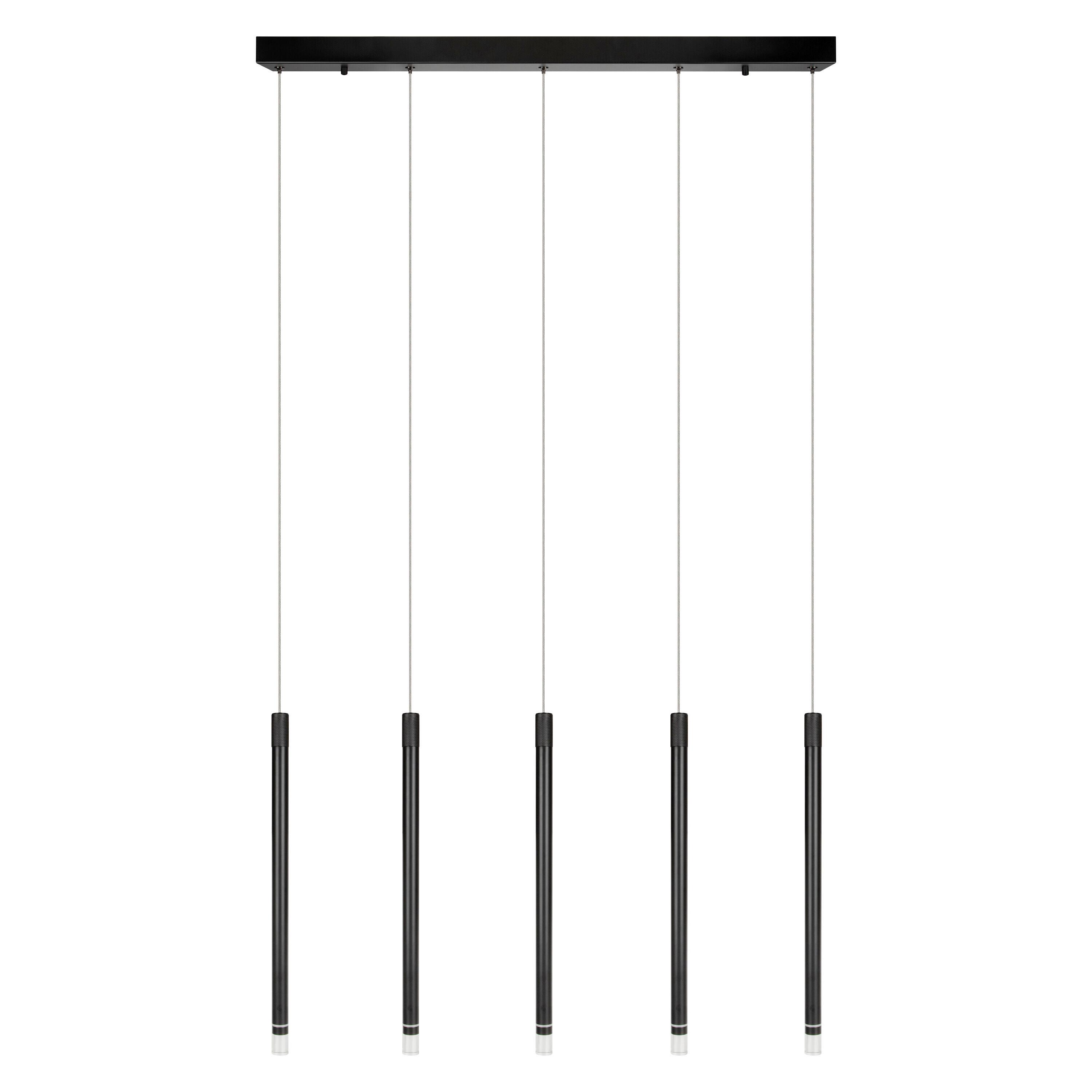 LED-PENDELLEUCHTE 28,5W, LED - Schwarz, Design, Kunststoff/Metall (85/8/150cm) - Osram