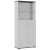 Aktenschrank Gw-Profi Graphitfarben/Grau B: 80 cm - Graphitfarben/Grau, KONVENTIONELL, Holzwerkstoff (80/200/40cm) - Germania