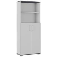 Aktenschrank Gw-Profi Graphitfarben/Grau B: 80 cm - Graphitfarben/Grau, KONVENTIONELL, Holzwerkstoff (80/200/40cm) - Germania