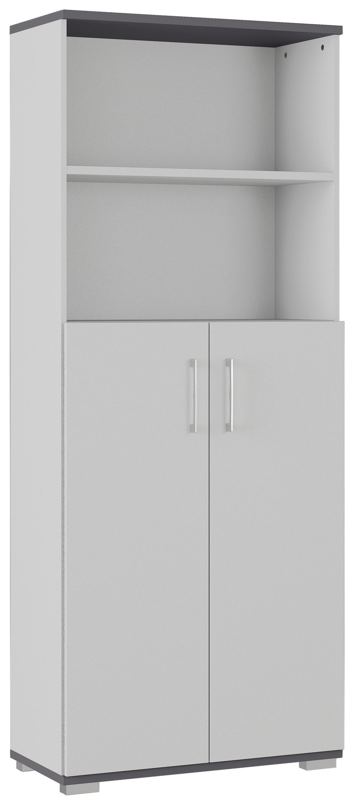 Aktenschrank Gw-Profi Graphitfarben/Grau B: 80 cm - Graphitfarben/Grau, KONVENTIONELL, Holzwerkstoff (80/200/40cm) - Germania