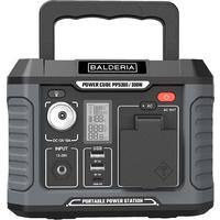 Powerstation Balderia Powercube - Schwarz/Grau, Trend, Kunststoff (19,2/14,8/14,2cm)