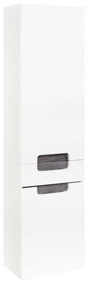 Hochschrank Siena Weiß/Eiche Badezimmer Hochschrank