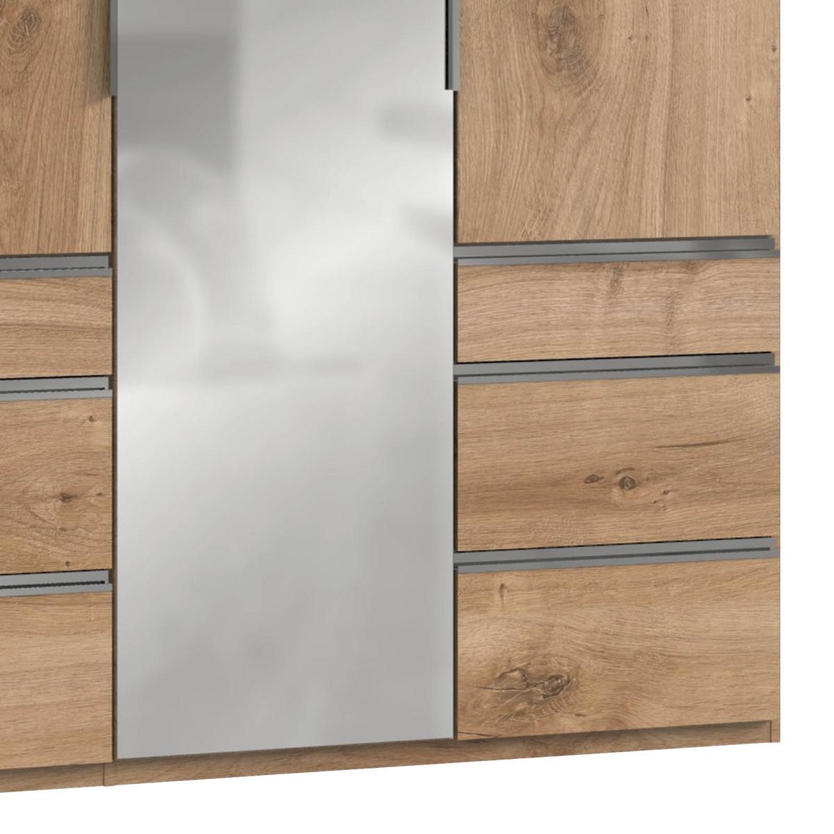 Drehtürenschrank Mit Laden B: 150 Cm Level, Eiche Dekor - Eichefarben, MODERN, Holzwerkstoff (150/236/58cm) - MID.YOU