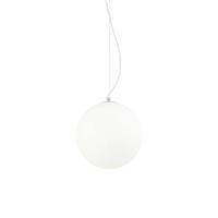 Hängeleuchte Bianco Weiß D: 30 cm - Weiß, KONVENTIONELL, Glas (30/55/230cm) - Ideal Lux