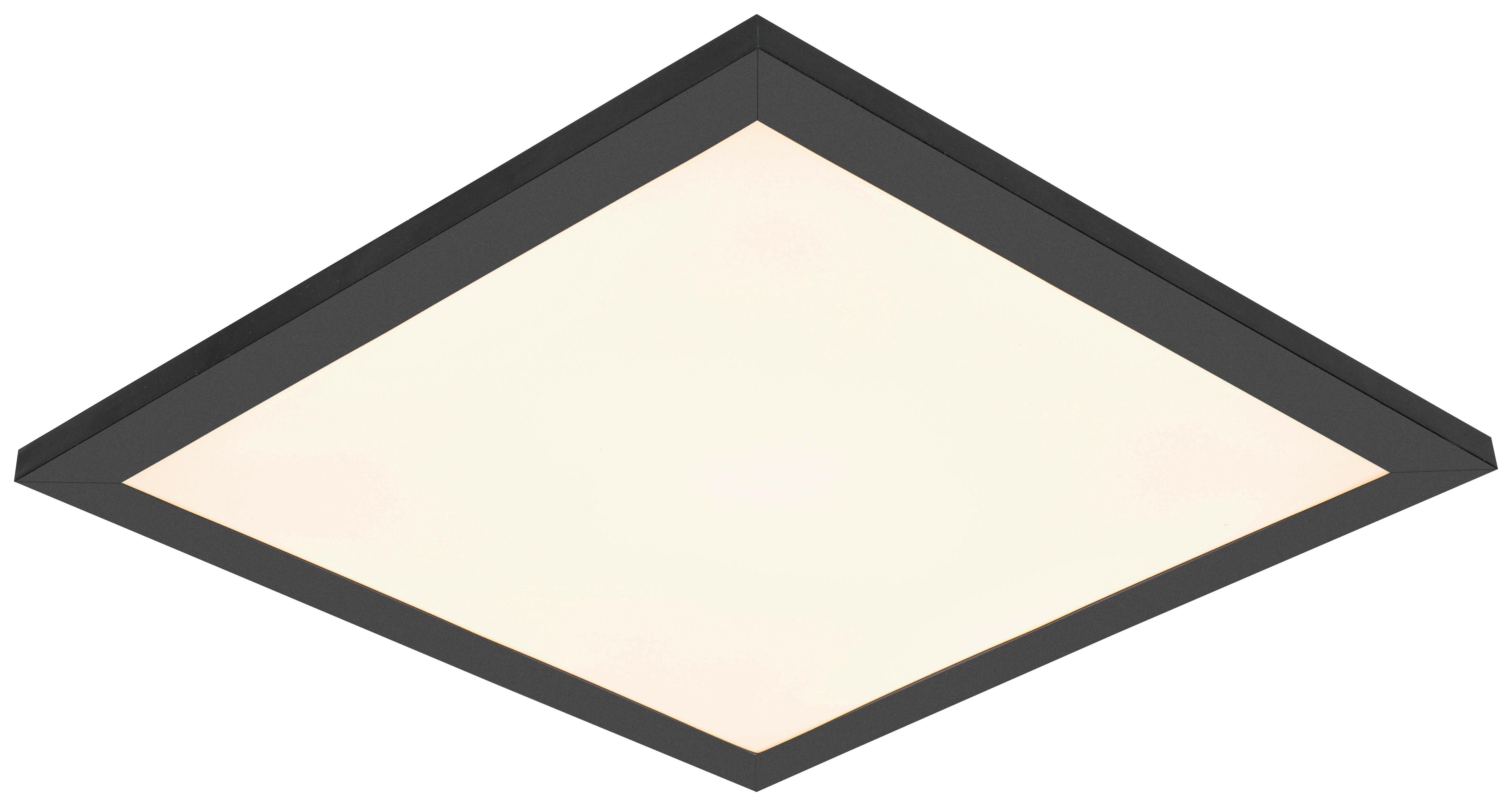 STROPNÍ LED SVÍTIDLO JUO - bílá/černá, Moderní, kov/plast (30/30/5,5cm) - Mömax