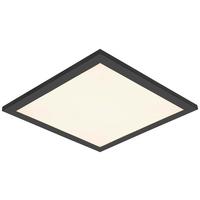 STROPNÍ LED SVÍTIDLO JUO - bílá/černá, Moderní, kov/plast (30/30/5,5cm) - Mömax