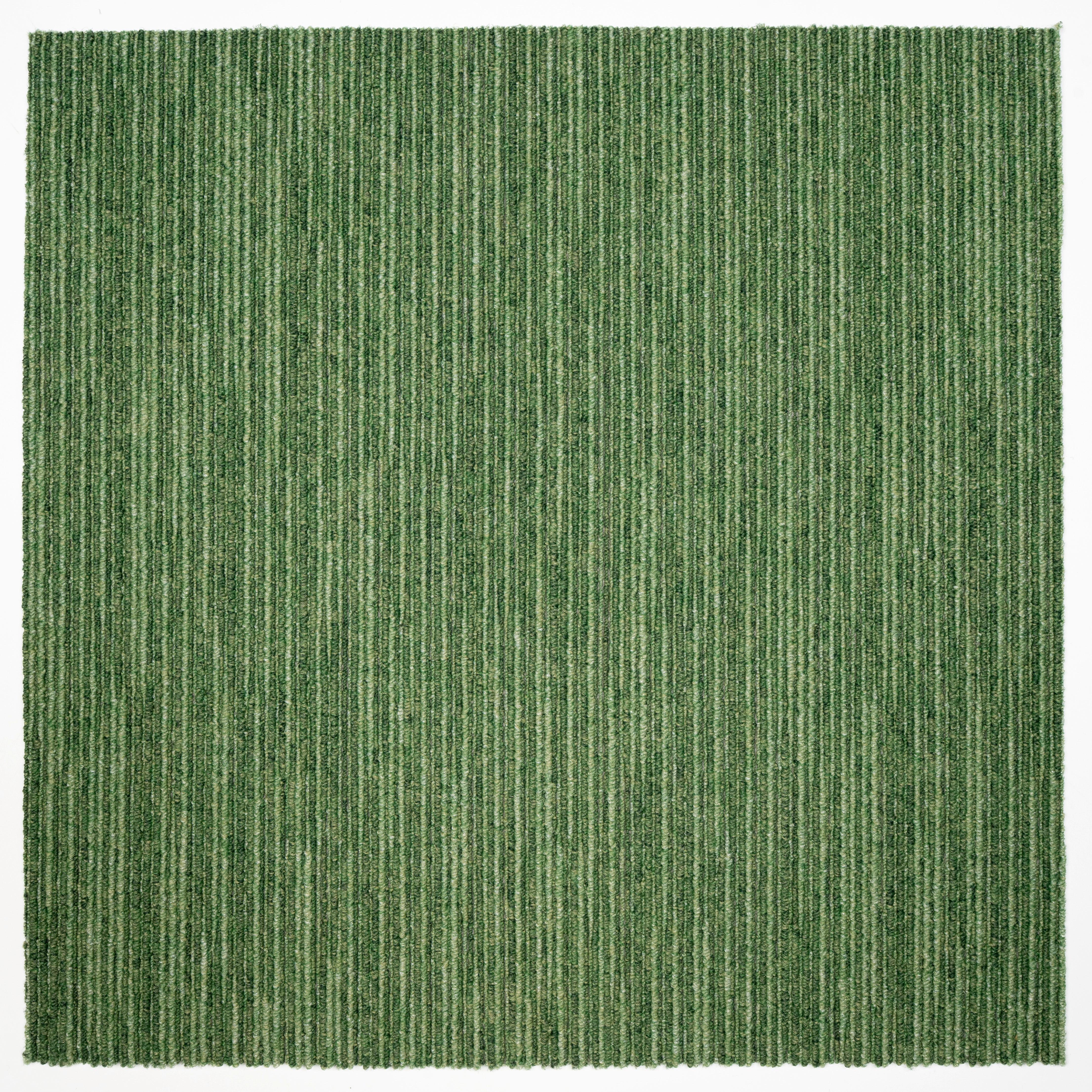 Teppichfliese Grün Ambition 50x50 cm Florhöhe 3 mm - Grün, Basics, Textil (50/50cm)
