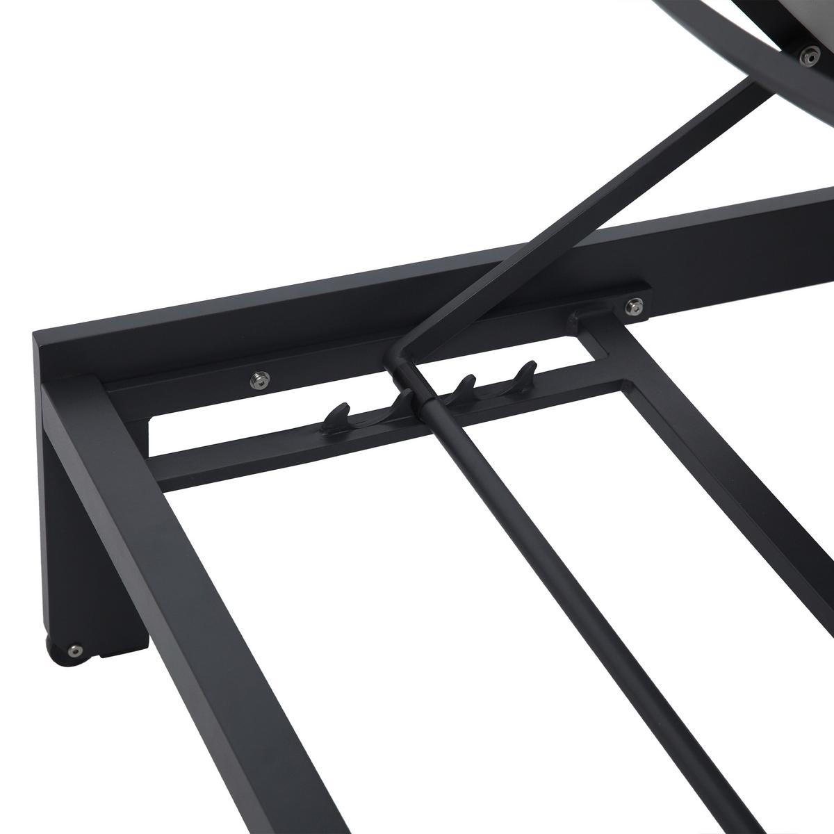 Gartenliege A090.071.55 - Anthrazit/Grau, Basics, Metall (200/75/31cm) - Ambia Garden