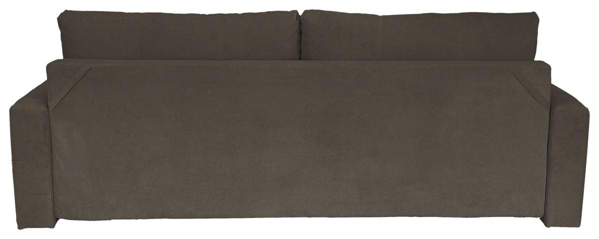 Schlafsofa Mit Bettkasten Torenta Grau B: 220 Cm - Schwarz/Naturfarben, Design, Textil (220/96/98cm) - MID.YOU