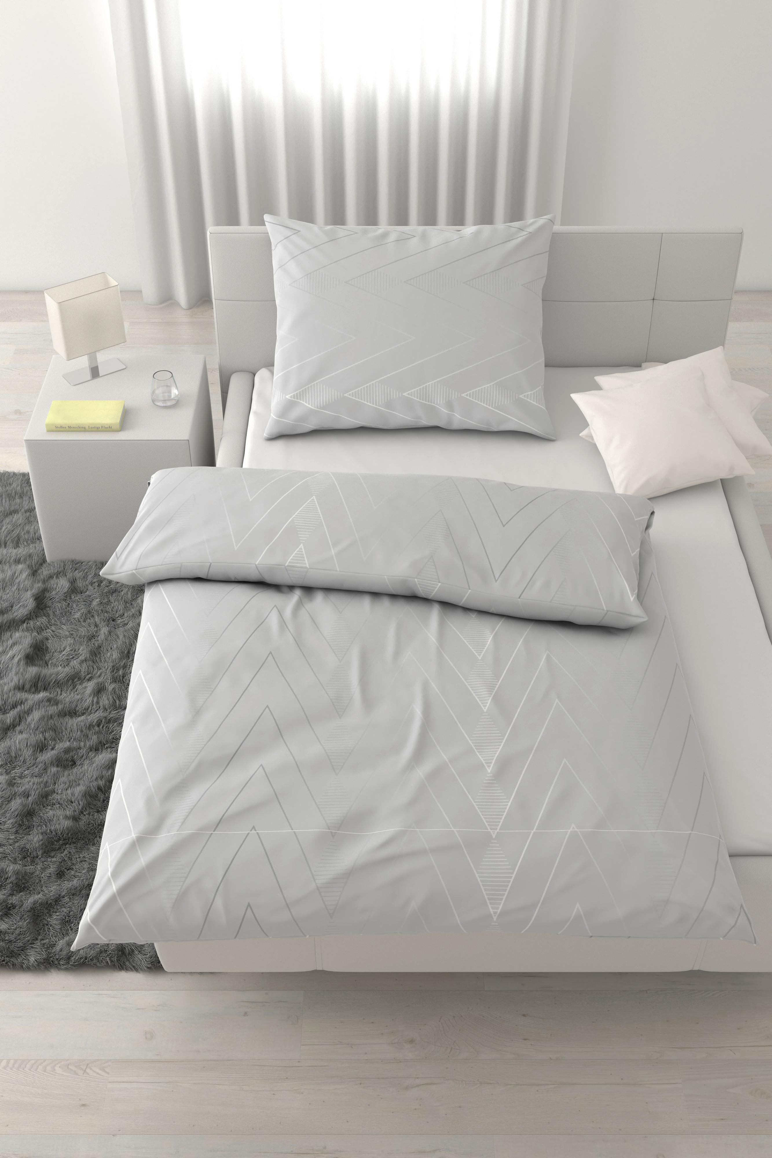 POSTEĽNÁ BIELIZEŇ DOHA - svetlosivá, textil (140/200cm) - Mömax