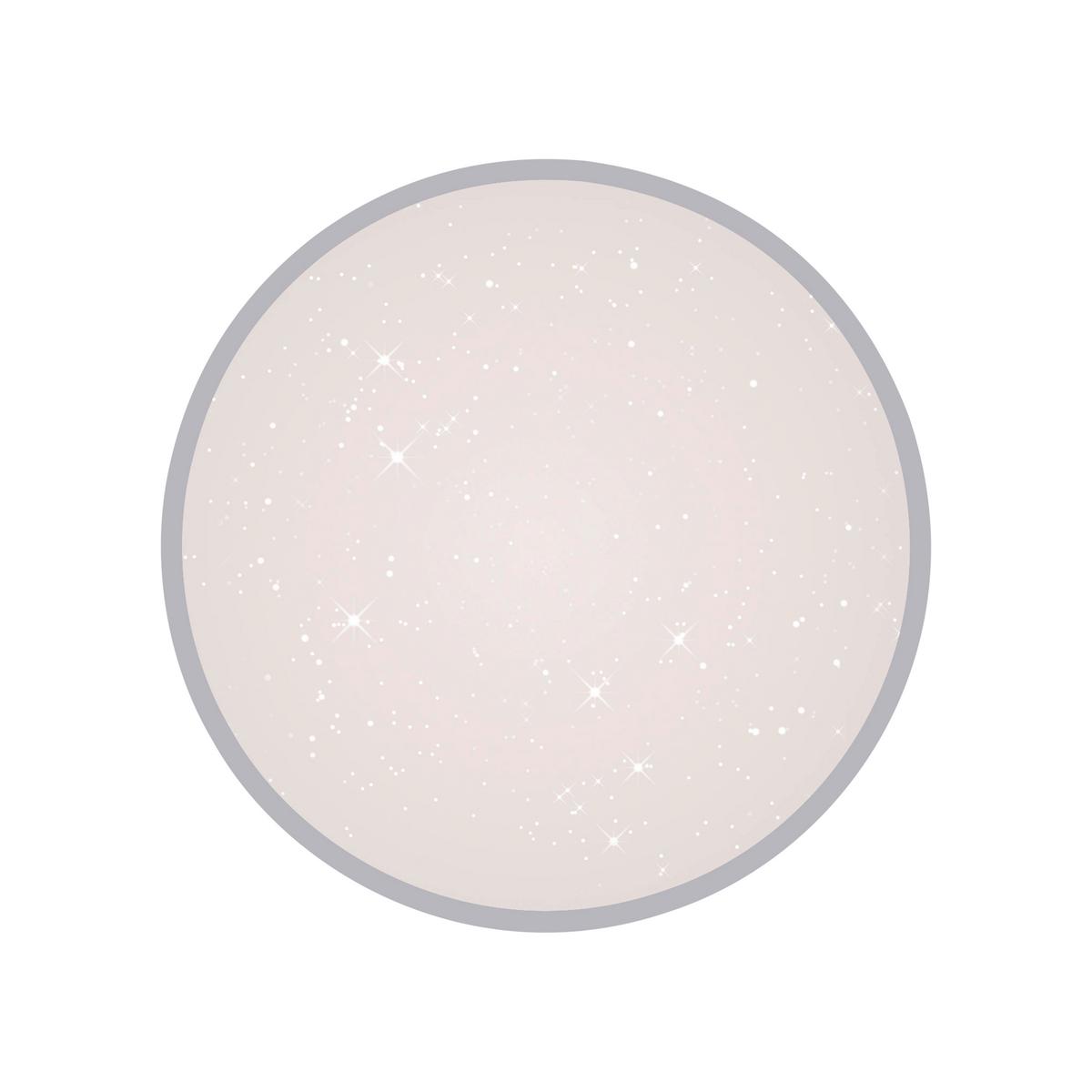 LED-Deckenleuchte, 3000k 14293-21 - Silberfarben, Basics, Kunststoff/Metall (28/28/6,5cm)
