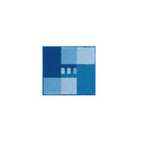 Bidet-vorleger Merkur - Blau, Basics, Textil (40/50cm) - Grund