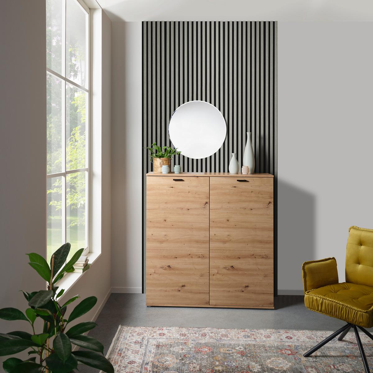 Akustikpaneel Josef - Hellgrau, MODERN, Holzwerkstoff/Kunststoff (90/60/2cm)