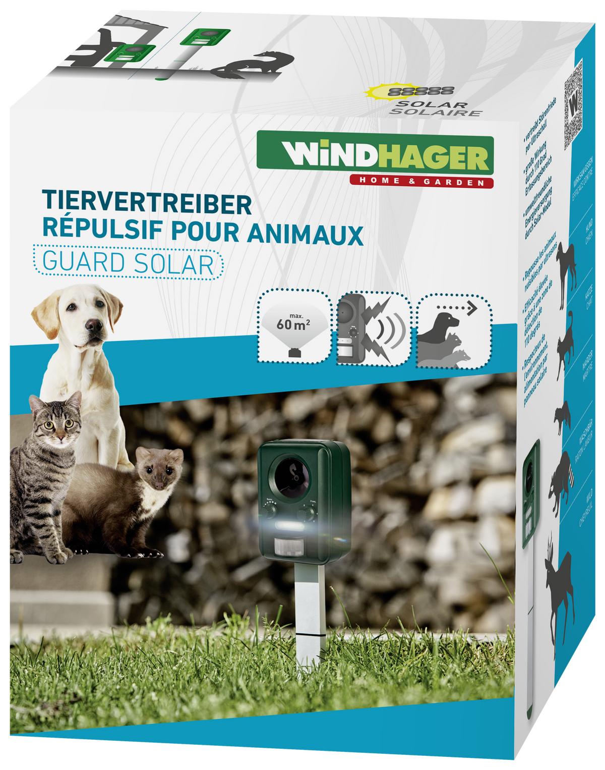 Outdoor Yard Ultraschall-Vogelabwehr, Ultraschall-Tierabwehr für Sc