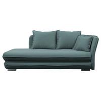 Relaxliege Latte L: 224 cm Petrol mit Bettkasten - Silberfarben/Petrol, Design, Textil (224/84/99/107cm) - MID.YOU