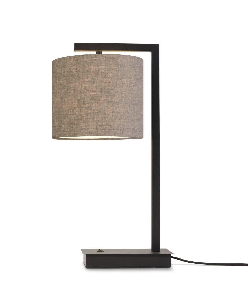Tischlampe Boston Hellbraun mit Schalter - Basics (17/44cm) - It's about Romi