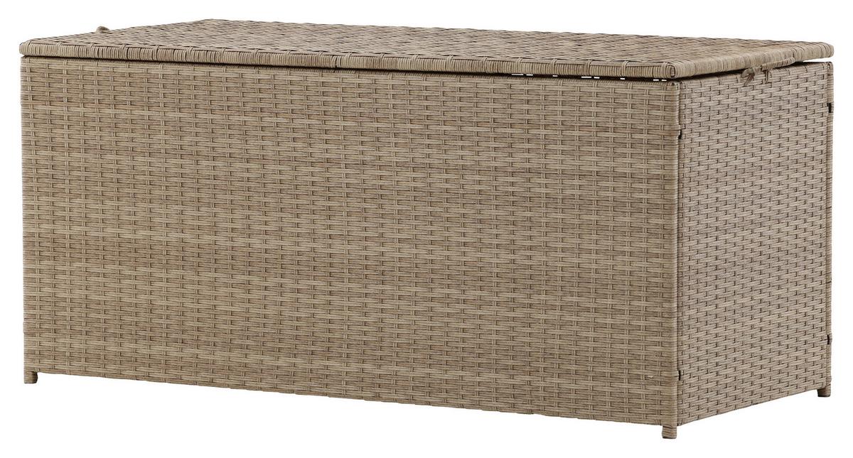 Kissenbox London - Hellbraun, KONVENTIONELL, Kunststoff (130/60/60cm) - Gardenson