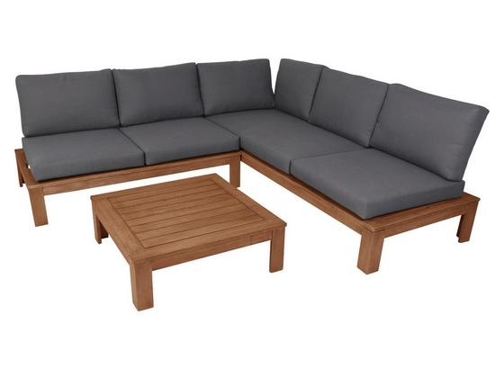Loungegarnitur Modena - Braun/Grau, MODERN, Holz (209/215cm) Loungegarnitur Modena - Braun/Grau, MODERN, Holz (209/215cm)