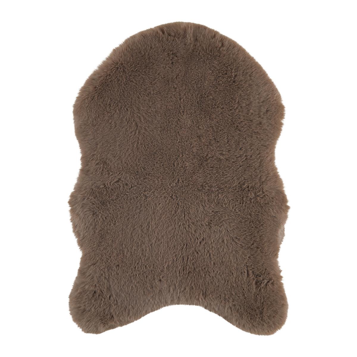 UMĚLÁ KOŽEŠINA BOB - bílá/hnědá, Lifestyle, textil (60/90cm) - Mömax