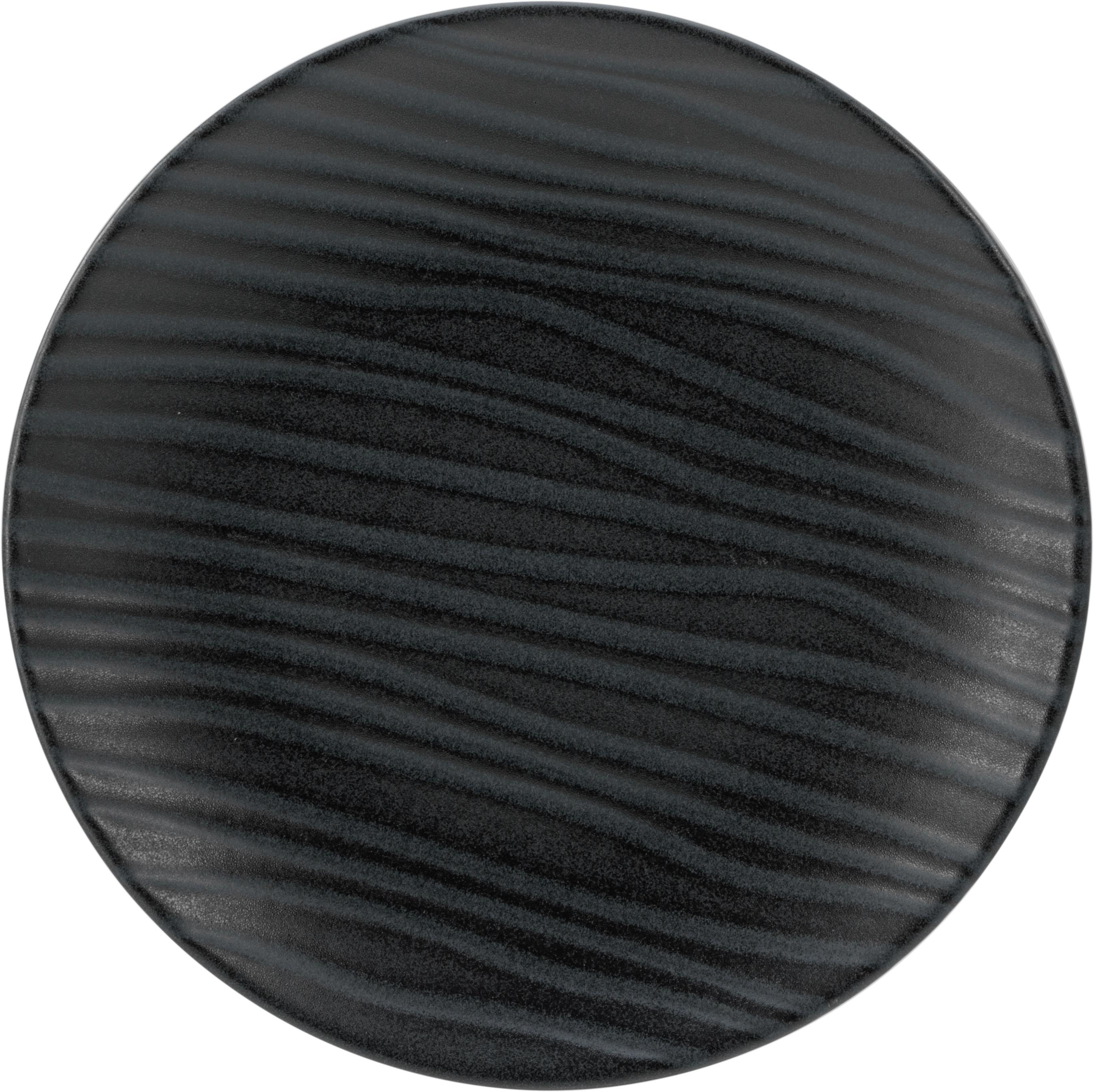 Kombiservice Waves Anthrazit 16-Tlg - Anthrazit, Basics, Keramik - Creatable