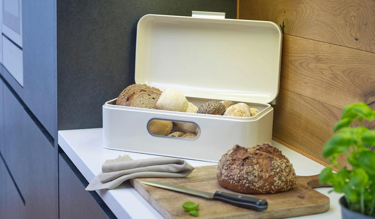 CHLEBNÍK EW-BB-0121 - krémová, Basics, kov (42/23/16,5cm) - Echtwerk