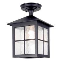 AUSSENDECKENLEUCHTE BL18A-BLACK - Schwarz, KONVENTIONELL, Glas/Metall (28/18,5/18,5cm) - Elstead Lighting